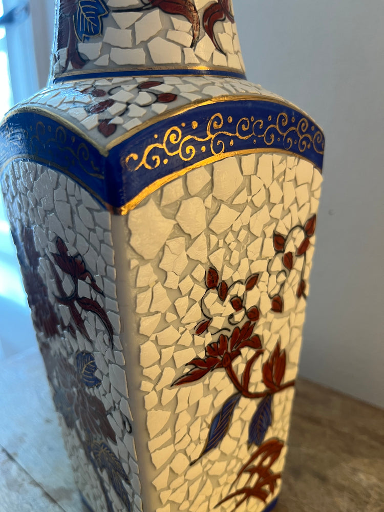 Beautiful mosaic-tiled vase