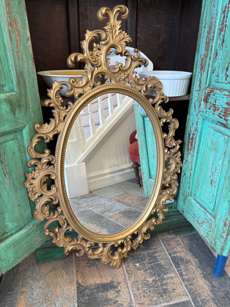 Ornate Oval Mirror