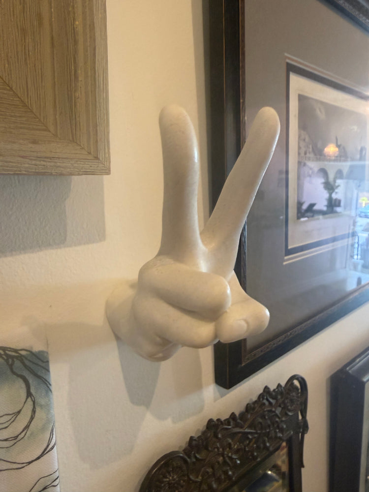 Peace sign wall hook