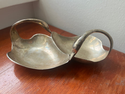 Silver Swan Dish