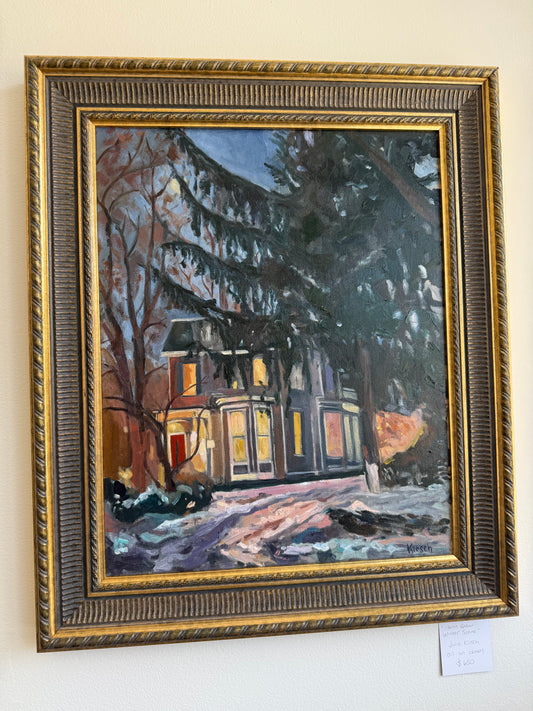 “Warm Glow Winter Scene” by Julie Kirsch