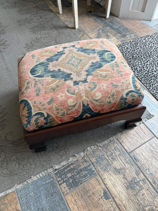 Upholstered footstool/ottoman