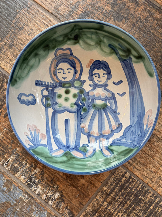 M.A. Hadley Farmer & Wife Serving Bowl