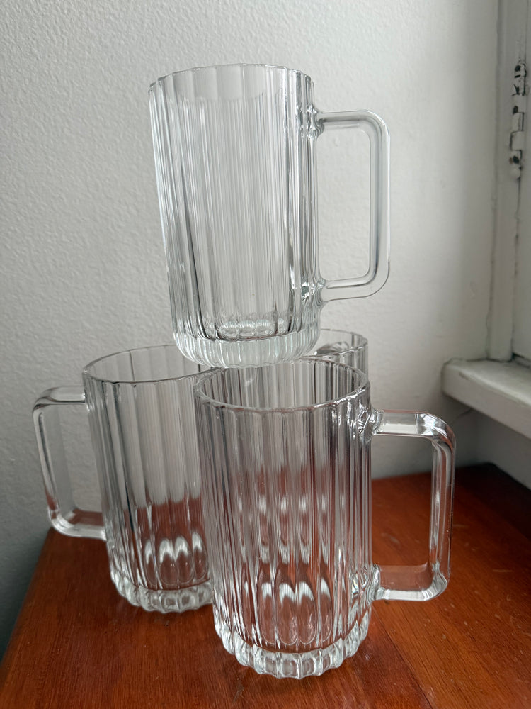 Set of 4 Bormioli Rocco Beer Mugs