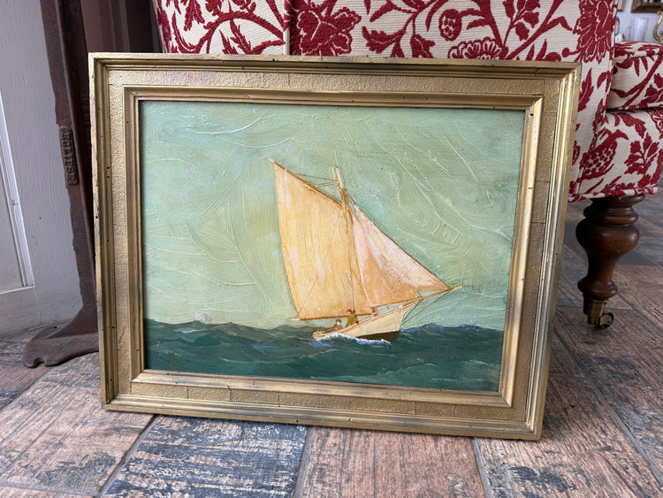 Sailboat at Sea Painting