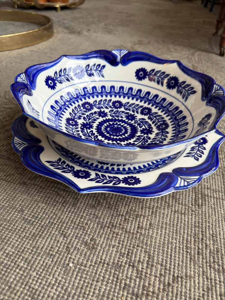Blue & White Platter
