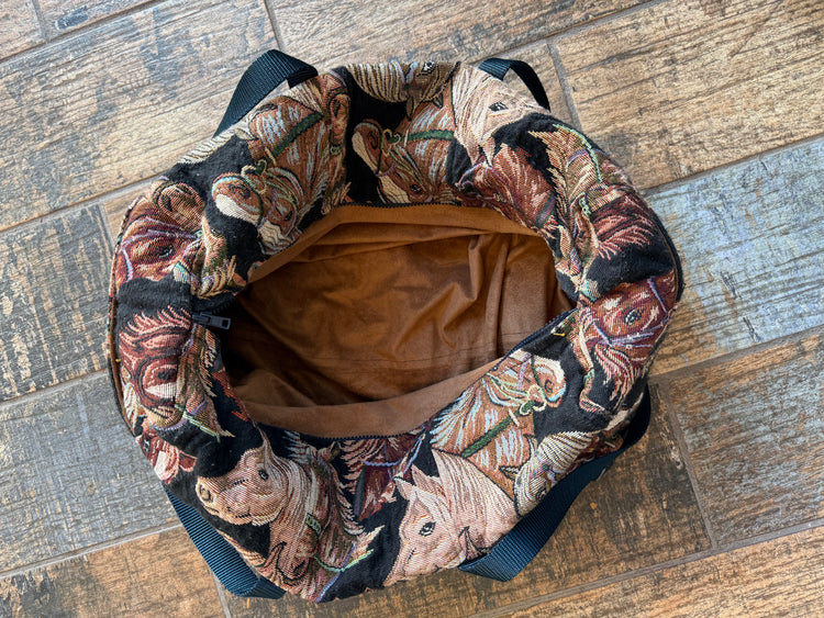 Horse Tapestry Duffle Bag