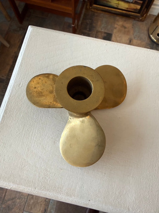 Brass Propeller Candle Stick