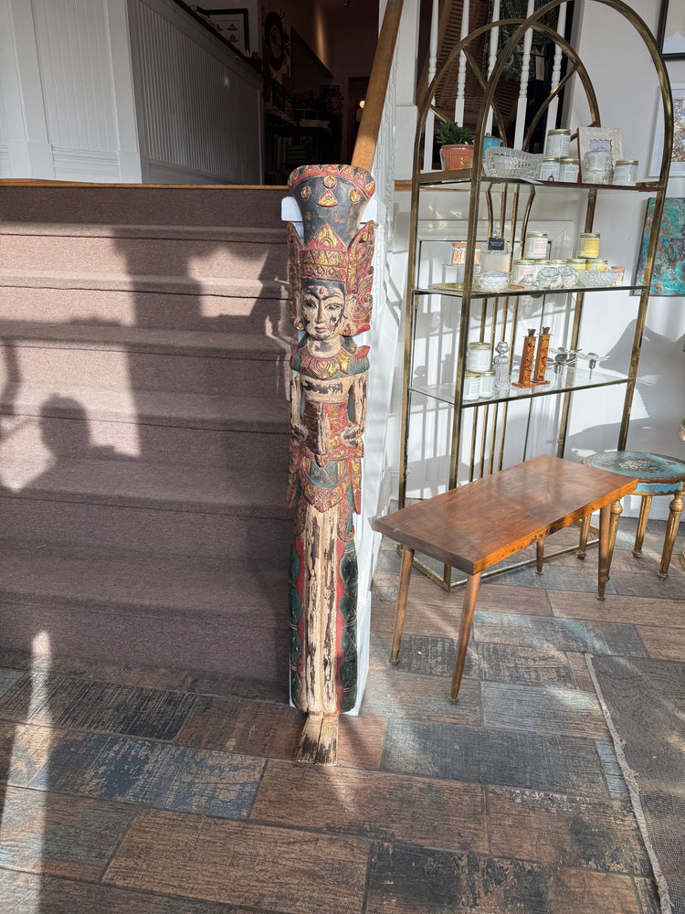 Hand-Carved Buddhist Angel Figure