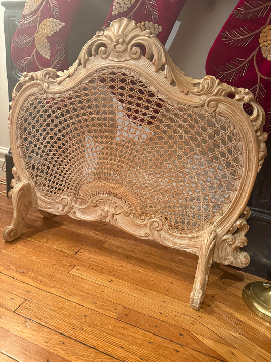 Caned Fireplace Screen