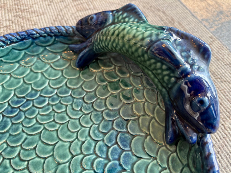 Blue & Green Fish Platter