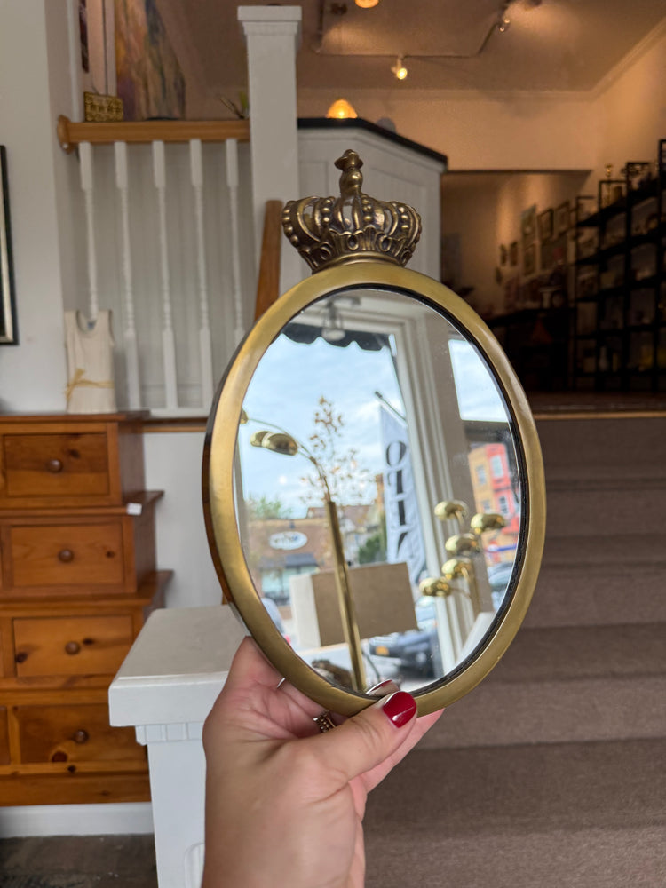Brass Crown Mirror (2 available)