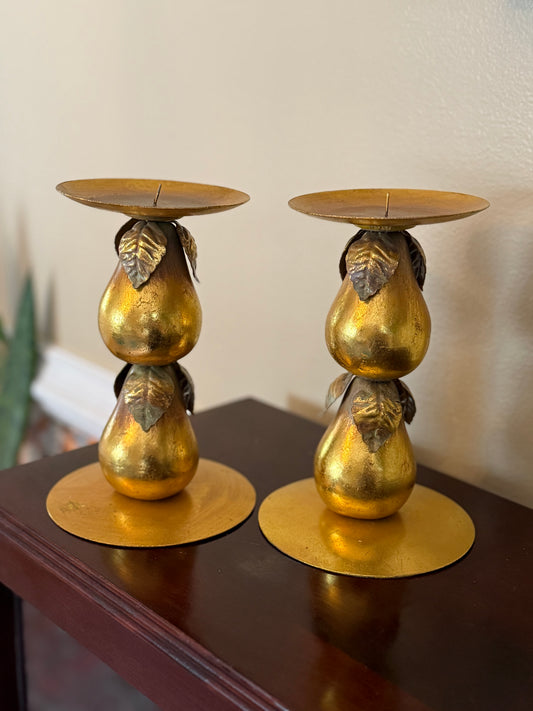 Pear Candleholders