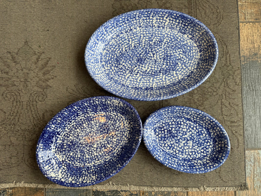 Spongeware platter, large