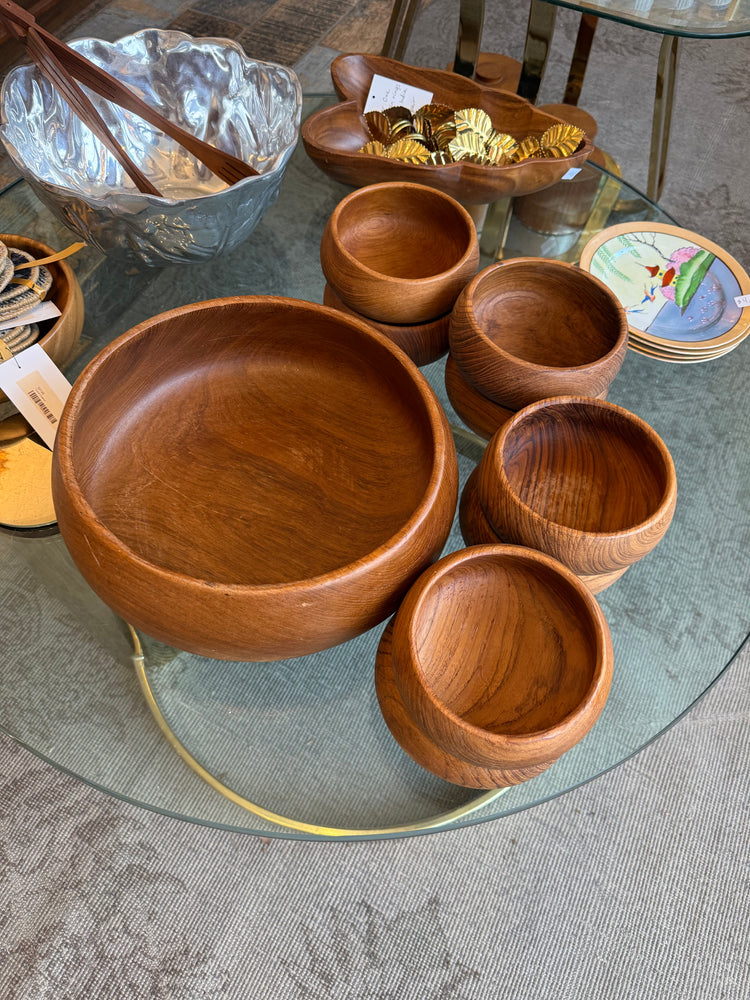 Teak Salad Bowl Set