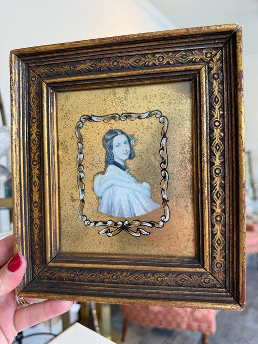 Pair of Framed Ornate Portraits