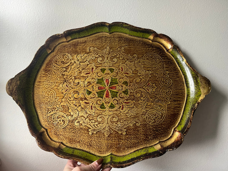 Ornate Wooden Tray