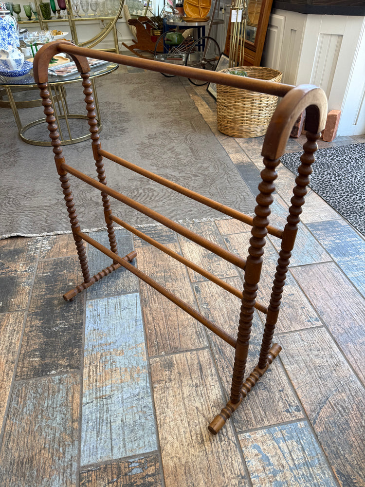 Antique Jenny Lind quilt/blanket rack