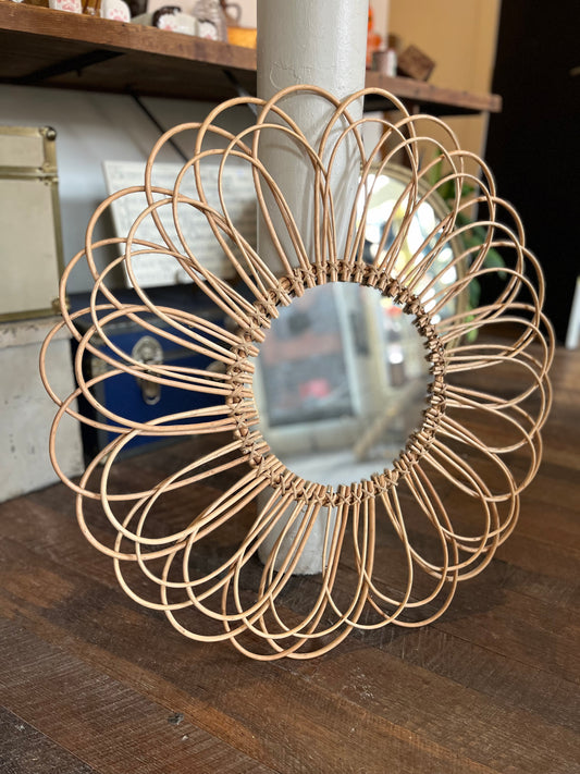 Rattan Mirror