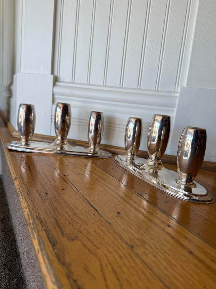 Pair of International Silver Midcentury Candlestick holders