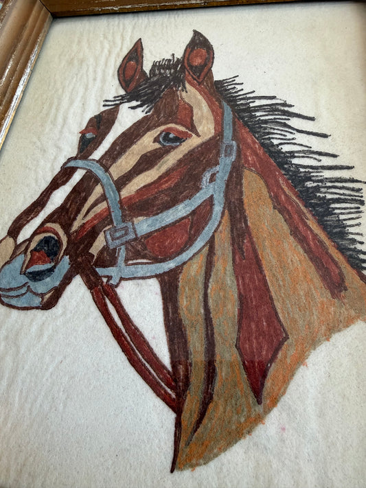 Framed Original Horse Artwork
