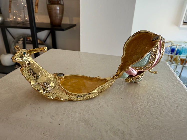 Jeweled Snail Pill Box