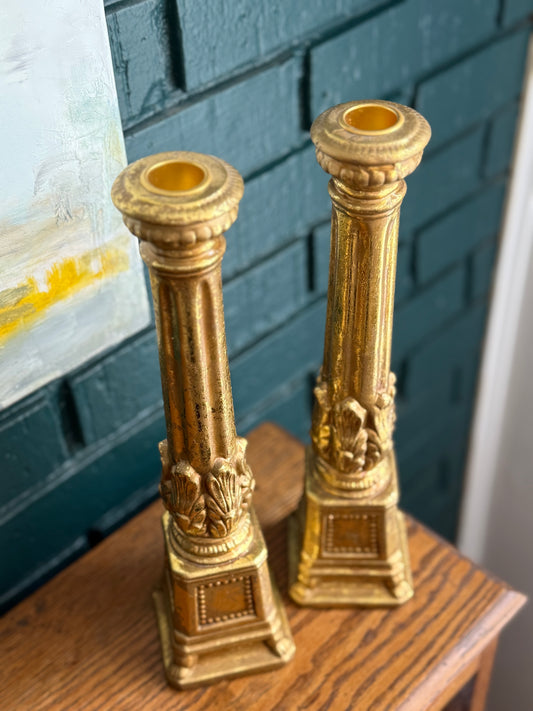Gilded Candlesticks (10”)