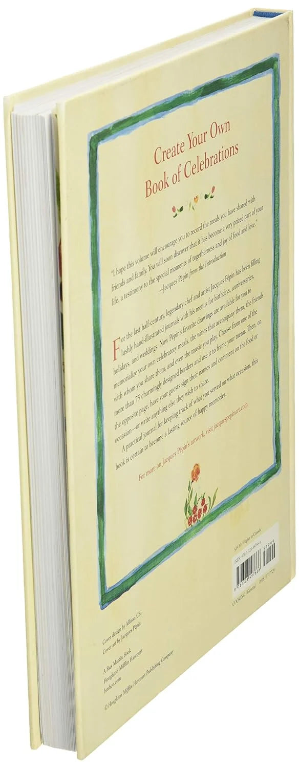 Menus: A Book for Your Meals and Memories – By Jacques Pépin