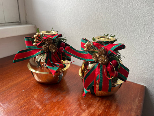 Pair of Bell Candleholders