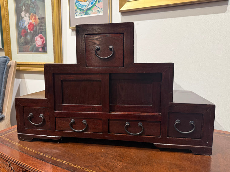 Double-Sided Korean Small Step Tansu