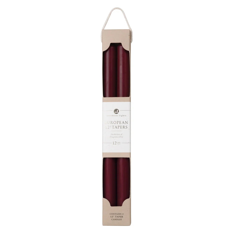 12" Taper Candles – 2 pack