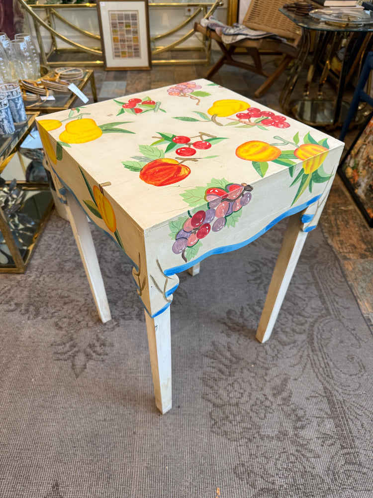 Handpainted Side Table