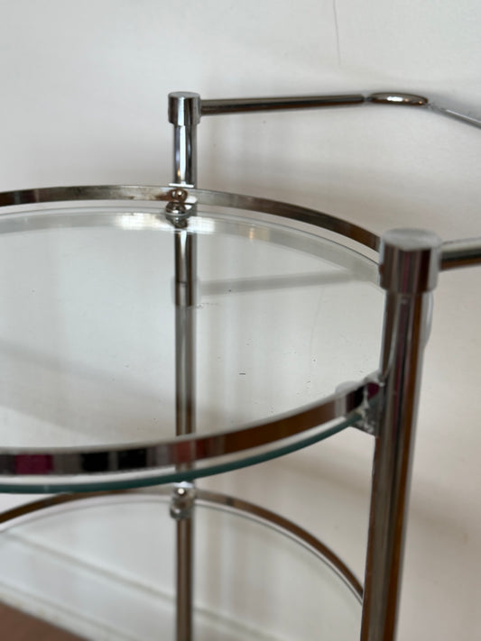 Glass & Chrome Bar Cart
