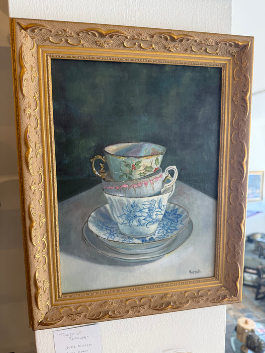 “Tower of Teacups” by Julie Kirsch