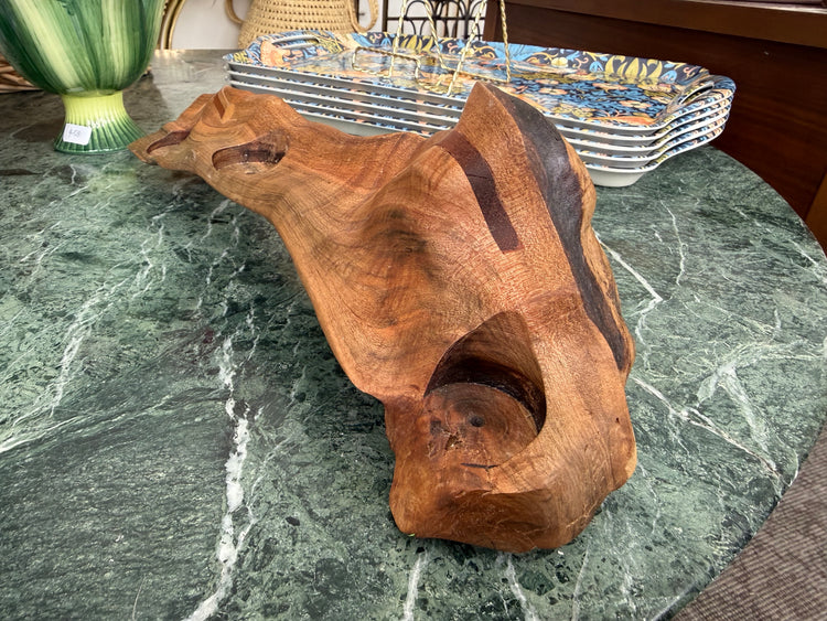 Live Edge Wood Tealight Holder