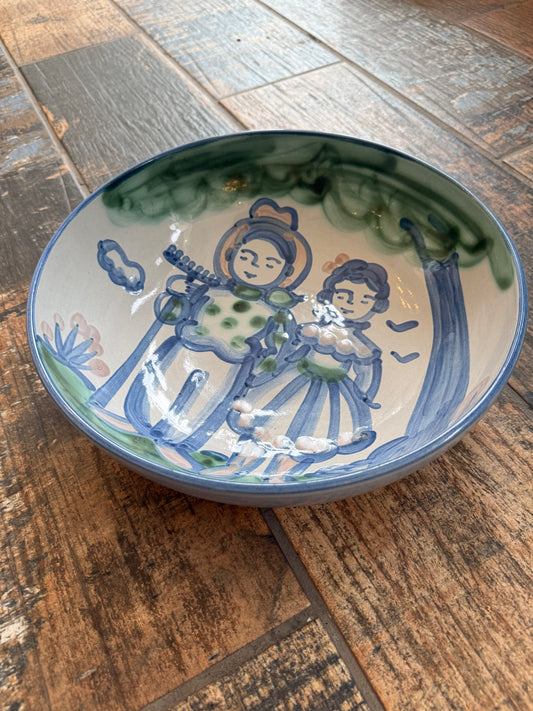 M.A. Hadley Farmer & Wife Serving Bowl