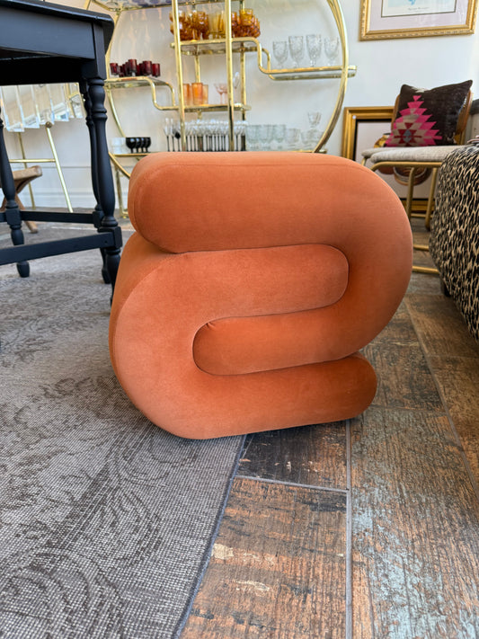 Orange Ottoman