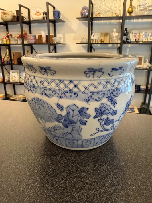 Blue & White Planter