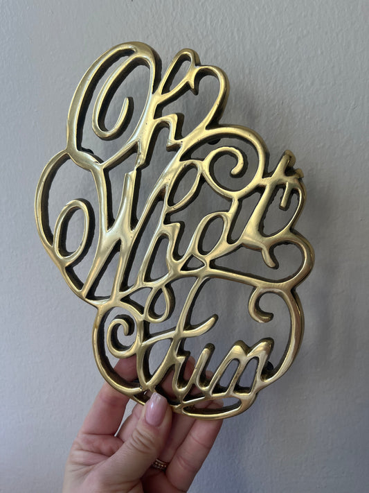 “Oh What Fun” Trivet