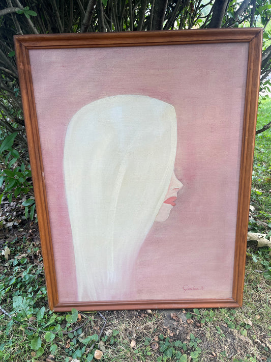 Blonde Woman Painting