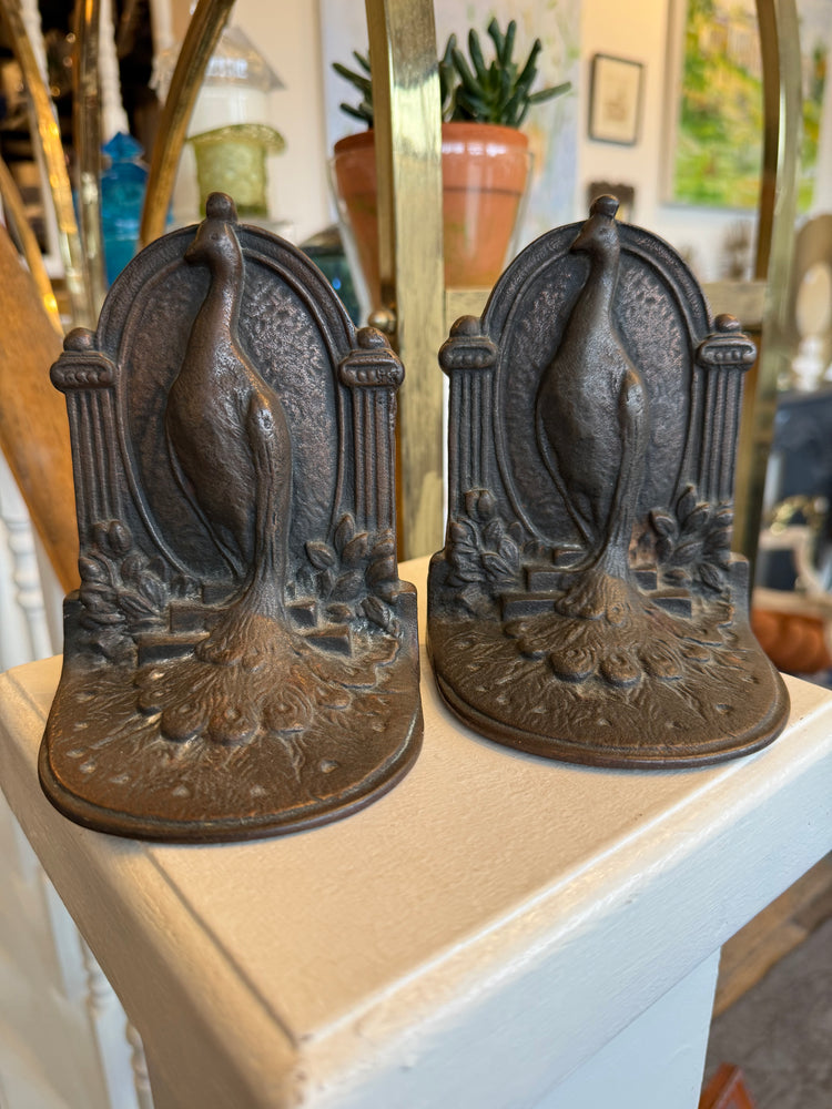 Peacock Bookends