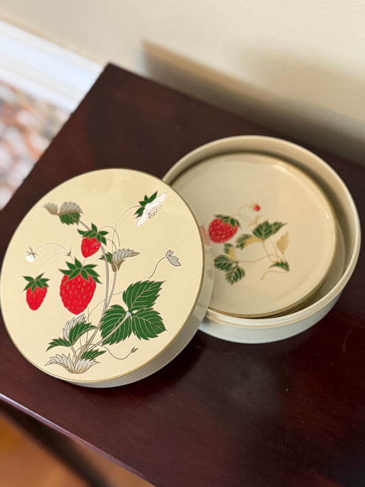 Set of Strawberry Coasters