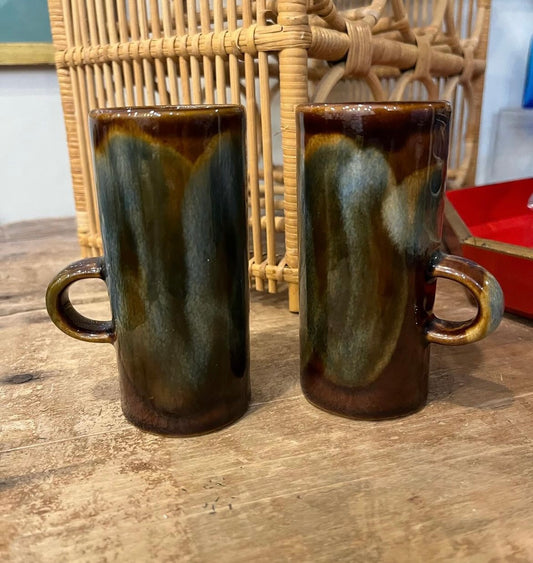 Pair of Caffe D’vita espresso mugs