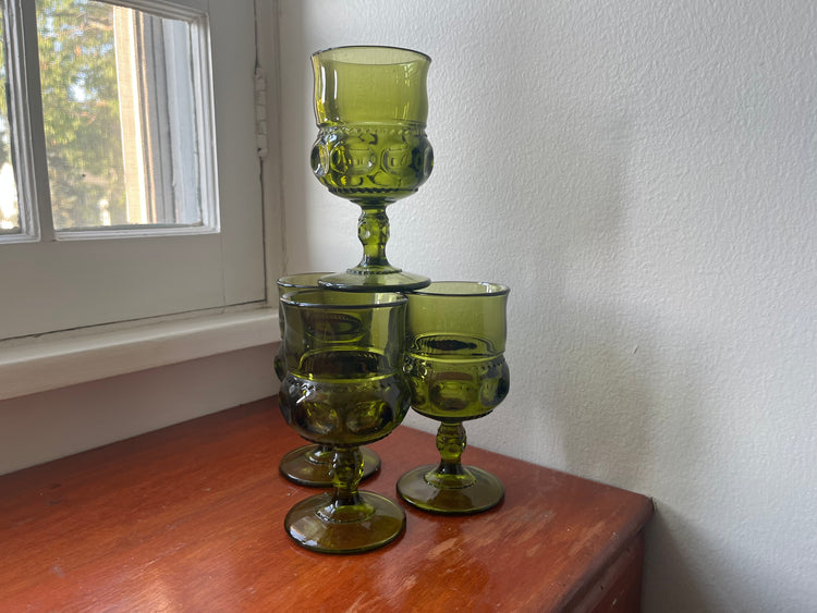 Set of 4 Glasses by Indiana Glass