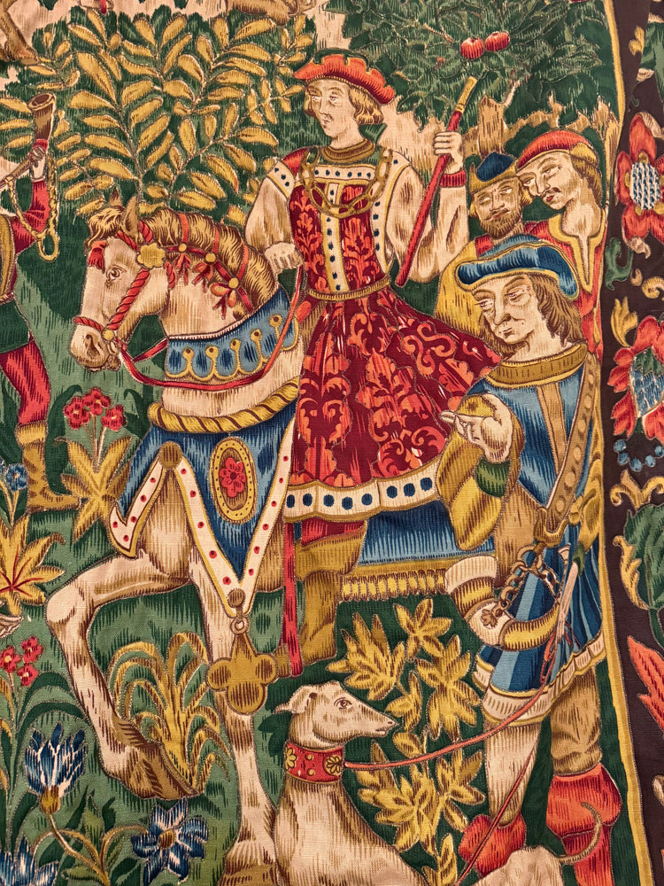 Medieval Scene Tapestry