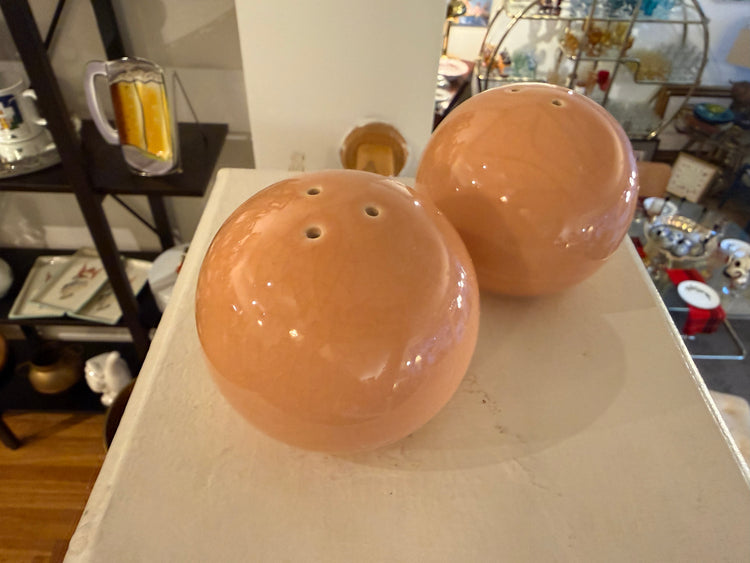 Peach Salt & Pepper Shakers