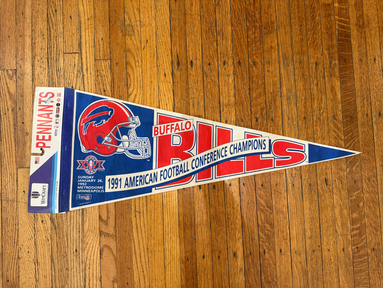Bills Super Bowl XXVI Pennant