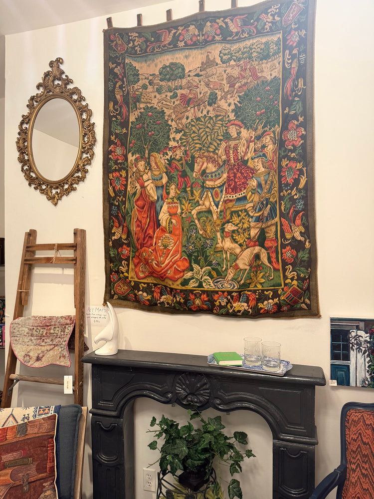 Medieval Scene Tapestry