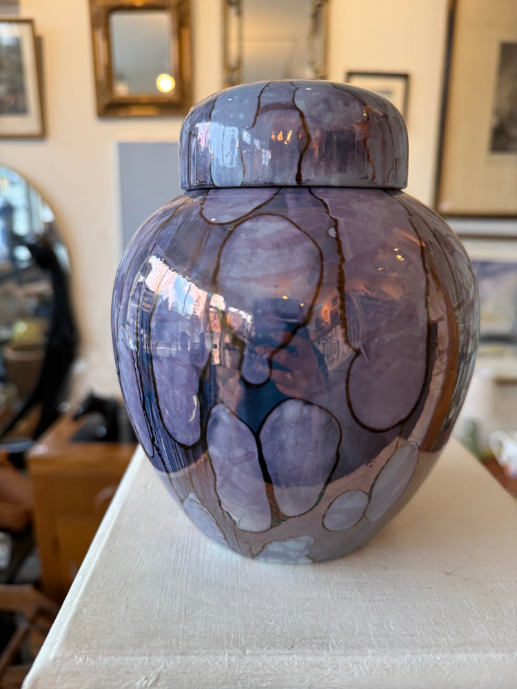 Purple Glazed Ginger Jar
