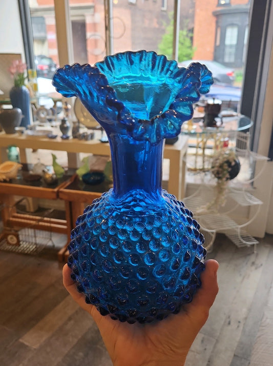 Blue Fenton Vase